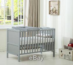 cot bed with drawer and changer on top