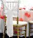 1 10 50 100 White Lace Chair Cover Hood Sashes Wedding Decor Party Uk Brand New