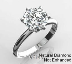 1 Carat D Vs2 Natural Clarity Diamond Solitaire Engagement Ring 14k White Gold