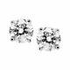 1 Ct Round Diamond Stud Earrings 14k White Gold (1 Ct, I Color, I2-i3 Clarity)