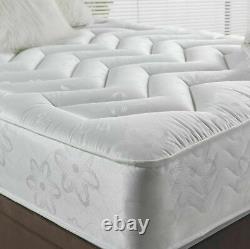 10 Deep Quilted Orthopedic Sprung Mattress 3ft 4ft 4ft6 Double 5ft King Uk