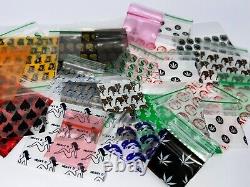 100 New Clear Resealable Plastic ZipLock Bags Zipper Herb Jewelry Crafts Storage