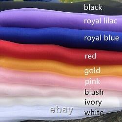 145CM Wide Crystal semi transparent Organza Voile wedding Craft Fabric meters