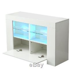 1M Modern LED Lights Corner TV Cabinet Unit Stand White Gloss Matte Body TVC15