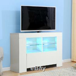 1M Modern LED Lights Corner TV Cabinet Unit Stand White Gloss Matte Body TVC15
