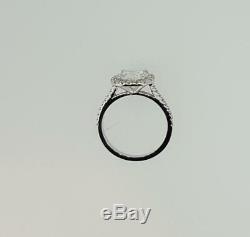 2.50 CT Round Cut Halo Diamond Engagement Ring Round SI2 G 14K White Gold