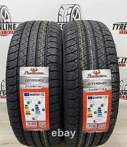 2 X 215 60 17 Powertrac 215/60r17 96h Brand New M+s Tyres