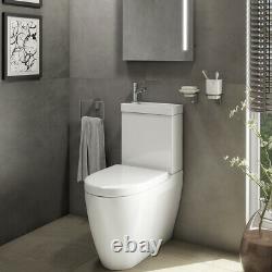2 in 1 Toilet Basin Combo Combined Toilet WC & Sink Space Saving Cloakroom Unit