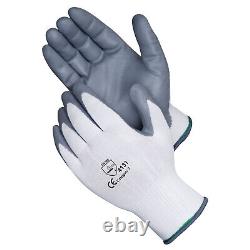 240 Pairs Nitrile Coated CONSTRUCTION GLOVES Nylon Safety Work Builders Grip New