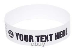 3/4 Custom Printed or Plain Paper Tyvek Wristbands Security, Events, Festivals