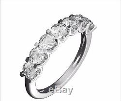 3.62 CTW Wedding Rings Set Engagement Wedding Band Solitaire Real White gold 14K