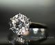 4 Ct Vvs/d Round Cut Solitaire Engagement Ring 14k White Real Genuine Solid Gold