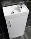 400mm Square Bathroom Vanity Basin Sink Unit With Tap + Toilet Option Suite Set
