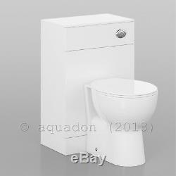 550mm Vanity Unit Basin Sink Laura Back to Wall Toilet Bathroom Furniture Suite