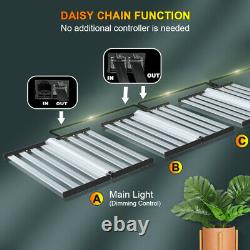 640W Foldable LED Grow Light 8Bar Sunlike Full Spectrum Lamp for Indoor Plants