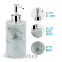 6pc Bathroom Set Accessories Bin Soap Dispenser Toothbrush Tumbler Toilet Brush