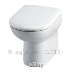 750mm White Vanity Unit Basin Sink and Toilet Bathroom Furniture Suite Turin