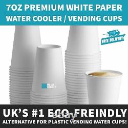 7oz Vending Cups Disposable White Paper Cups For Hot And Cold Drinks Coffee Cups