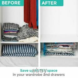 8 X Large Space Saving Storage Vacuum Bags Clothes Bedding Organiser Under Bed