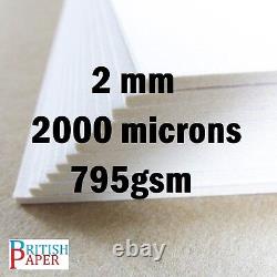 A6 A5 A4 A3 A2 White Backing Board Craft Card Thick Paper Greyboard Cardboard MM