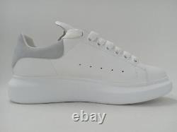 ALEXANDER MCQUEEN Ladies White Grey Leather Oversized Trainers Size UK8 NEW