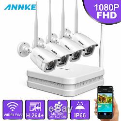 ANNKE 1080P 8CH NVR Outdoor CCTV 1080P Cameras Wifi Wireless Security System P2P