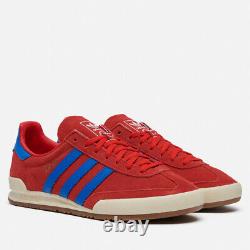 Adidas Jeans Suede Red / Blue / White / Gum Gw5756 Uk 9, 10, 11, 12
