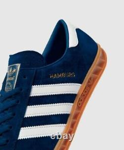 Adidas Originals Hamburg Blue and White UK Size 8