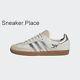 Adidas Originals Samba Og In White And Metallic Silver Stripes Limited Stock
