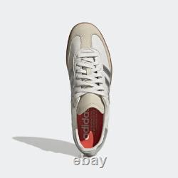 Adidas Originals Samba OG in White and Metallic Silver Stripes Limited Stock