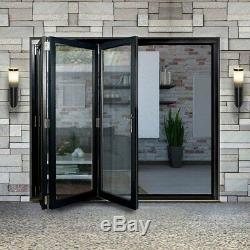 Aluminium Bifold Doors inc Glass in Anthracite Grey or White 3m Wide