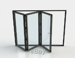 Aluminium bi folding doors smart visafold 1000 (£570 per sash)