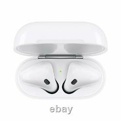 Apple AirPods 2nd Generation Bluetooth Earbuds with Lightning Charging Case White