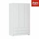 Argos Home New Malibu 3 Door 4 Drawer Wardrobe White