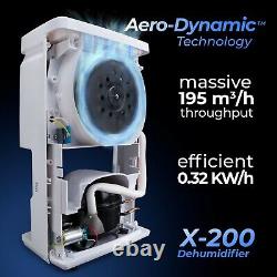 Avalla X-200 Dehumidifier 20L, Home & Office, Entire Home Coverage Damp Removal