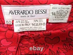 Averardo Bessi brand new 90s vintage stunning silk wool blouse shirt 50 UK18 XL