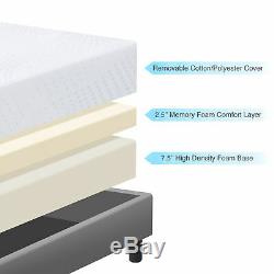 BCP 10in Dual Layered Memory Foam Mattress with CertiPUR-US Certified Foam