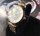 Brand New Emporio Armani Ar1926 Two Tone Rosegold Crystal Pave Dial Women Watch