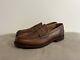Brand New Herring Frome Slip On Grain Brown Leather Loafer Shoes Size Uk 9