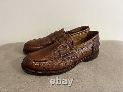 BRAND NEW HERRING FROME SLIP ON Grain Brown LEATHER LOAFER Shoes SIZE UK 9