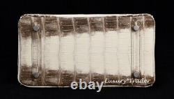 BRAND NEW HOLY GRAIL EXOTIC HERMES BIRKIN BAG 25 cm HIMALAYAN CROC CROCODILE PHW