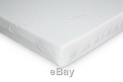 Baby Cot Bed White Colour Wooden Toddler Cot with FREE Deluxe Aloe Vera Mattress