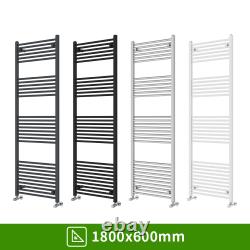 Bathroom Straight Heated Towel Rail Radiator Ladder Warmer Heating All Sizes