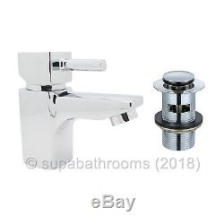 Bathroom Vanity Unit Cloakroom Compact & Basin Sink 400mm Wall Hung & Floor