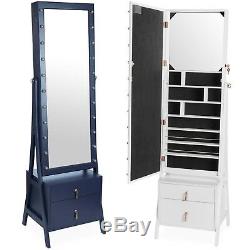 Beautify Full Length Mirror Free Standing Storage Cabinet Organiser Armoire