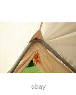 Bell Tent 4M Canvas bell tent with zipped on canopy Free Bunting & delivery