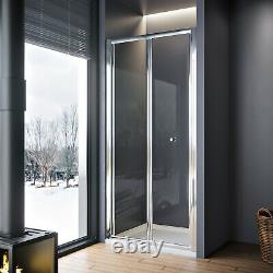 Bi Fold Shower Door Enclosure Walk In Glass Screen Panel 700/760/800/900/1000mm