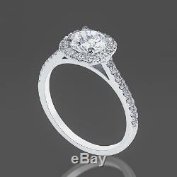 Black Friday 1 Ct Diamond Engagement Ring Round Cut D/si 14k White Gold Enhanced