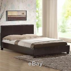 Black Friday Leather Bed-double King-black-brown-white Memory Foam Mattress