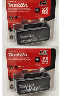 Brand NEW Makita BL1850 18V 5.0Ah LXT Li-Ion Cordless Battery 2 PCAK